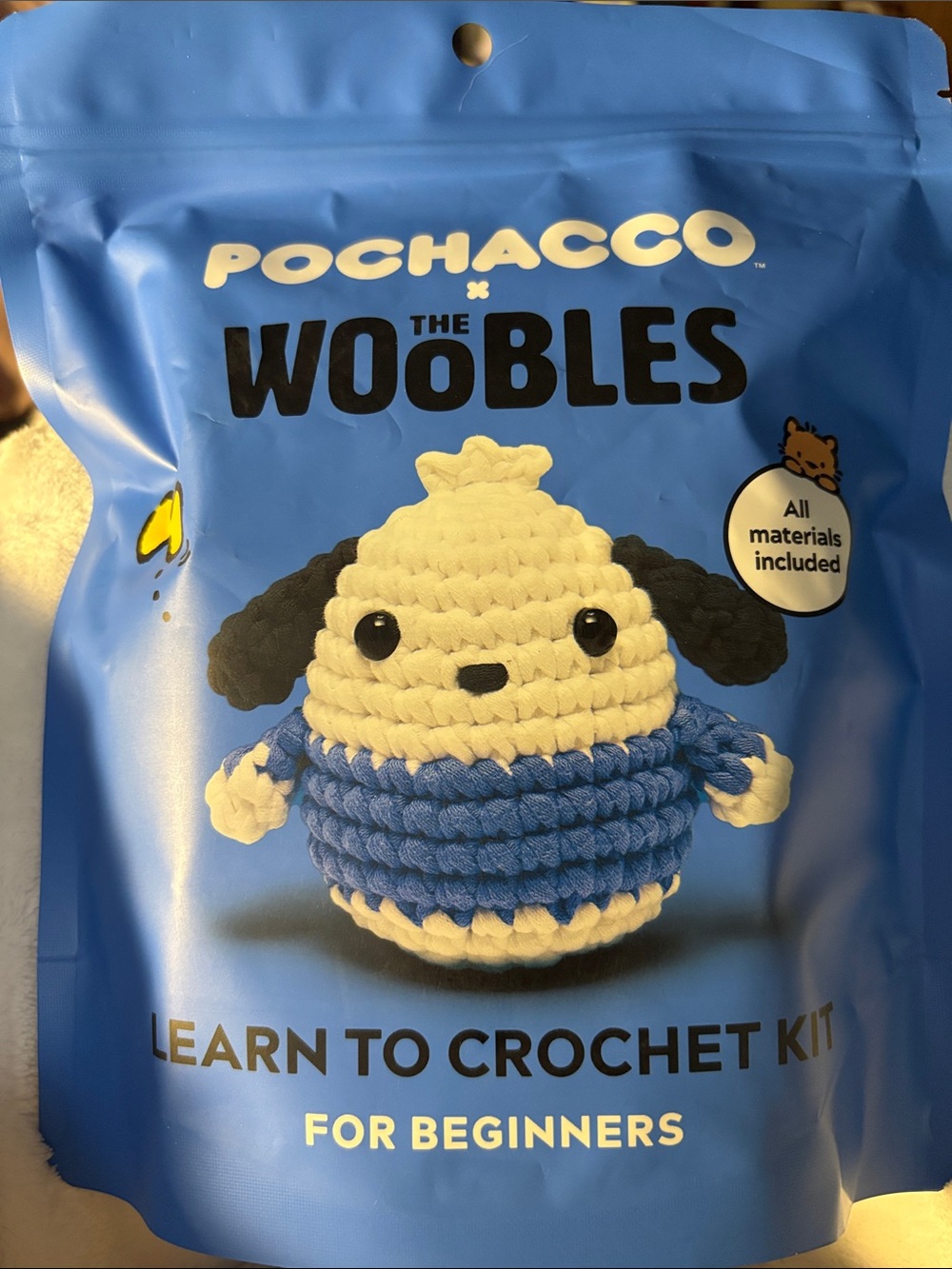 Pochacco x The Woobles Crochet Kit Brand NEW Sealed Bag!